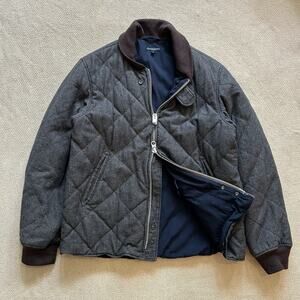 Engineered Garments Quilted Wool Bomber Lined Military Hunting Jacket Large